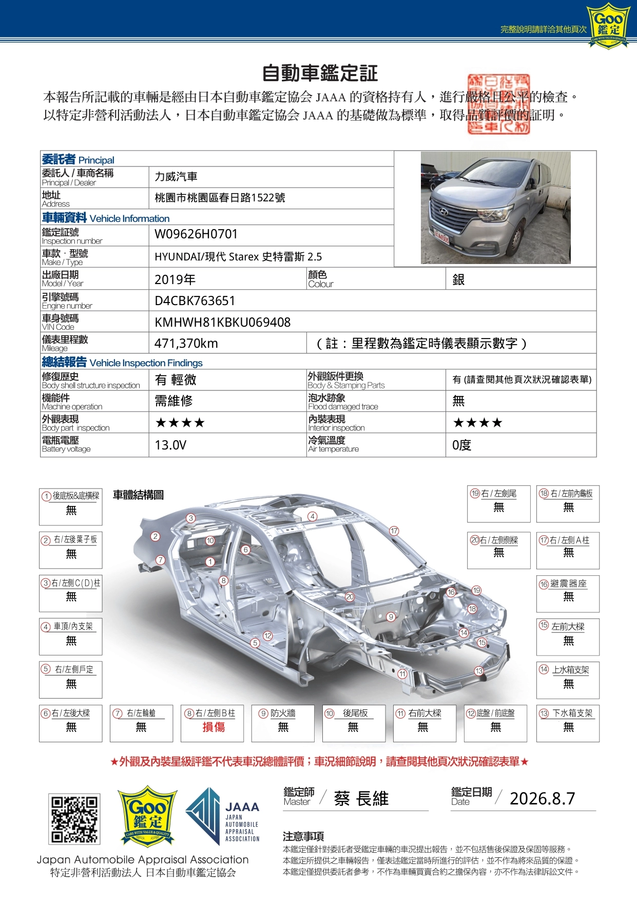 2019 Hyundai 史塔瑞斯 銀   TDR 6366 page 0003